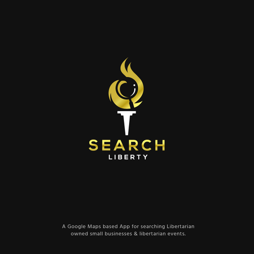 Sexy Techy Dark Modern Brand for Libertarians-ontwerp door jacondsign