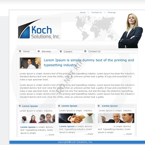 $500.00 Website template (Design only) Design by AxilSolutions