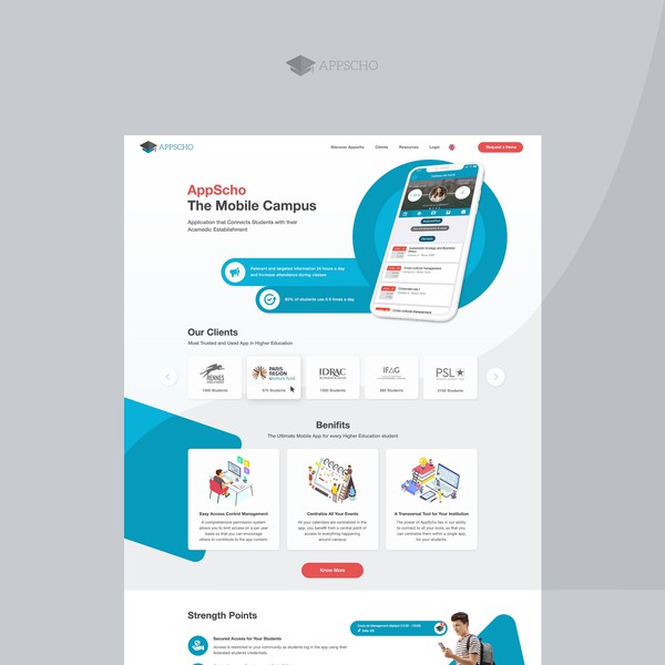 AppScho Landing page