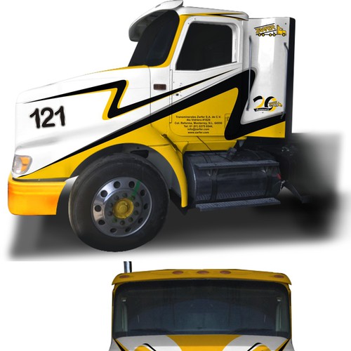 Make a new design for ZARFER trucks. Design by MasterWraps™