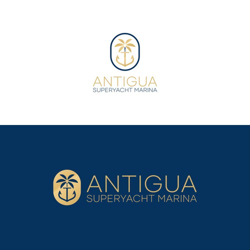 Logo for Antigua Superyacht Marina Design by InkSay Design