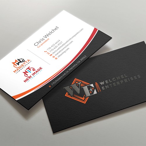 Powerful business card for large towing enterprise Design by kaylee CK