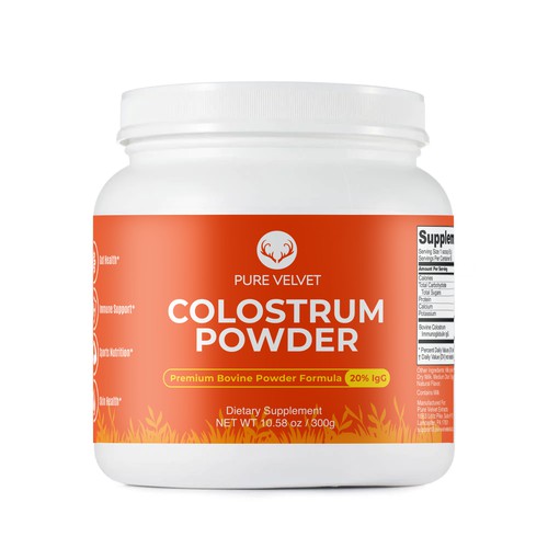 Design di Re-design Supplement Label to capture Amazon shopper attention & boost CTR - Colostrum Powder di Manthanshah