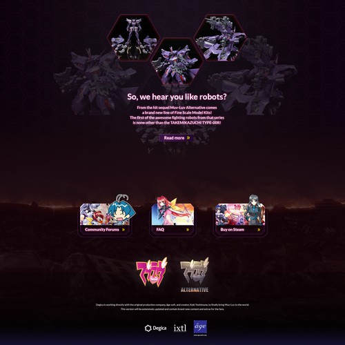 Create a Homepage Design for Japanese Visual Novel Muv-Luv! Design von Floating Baron