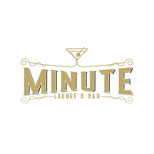 Logo design for upscale bar Design by GagievDesign