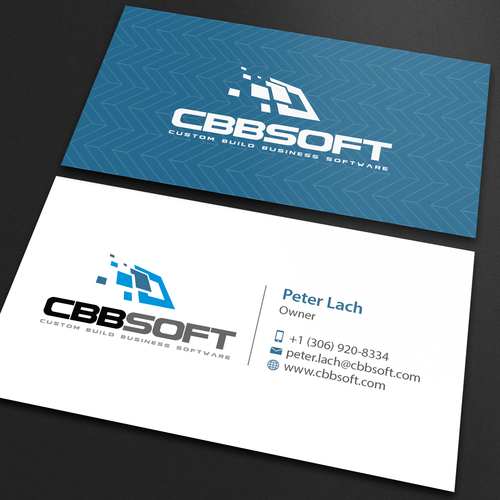 Create a business card design for software development ...