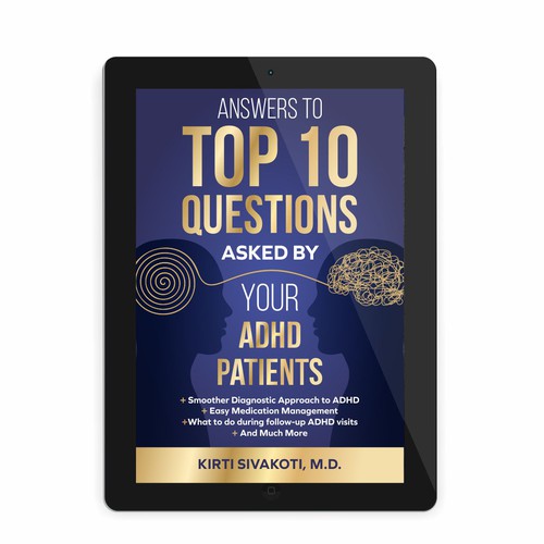 'Design a book cover for ADHD book for doctors' Design by Darka V