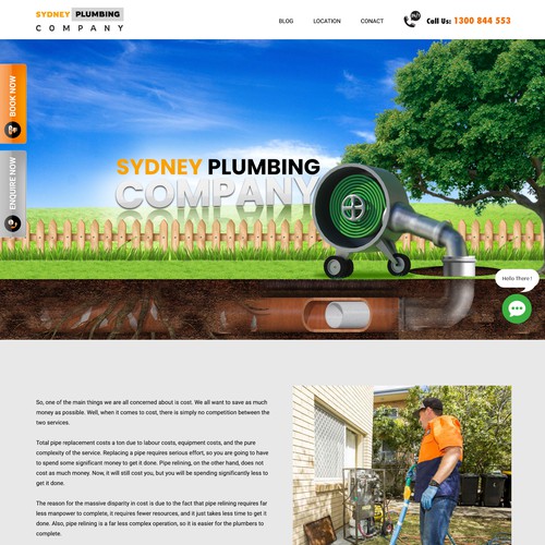 ⭐ SYDNEY PLUMBING COMPANY NEEDING FRESH NEW WEBSITE Design by Web Amenity