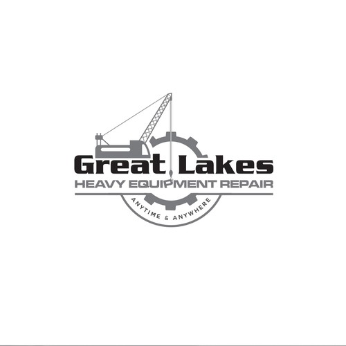 Creative design for heavy equipment repair in the state of Michigan Design by spArt31™