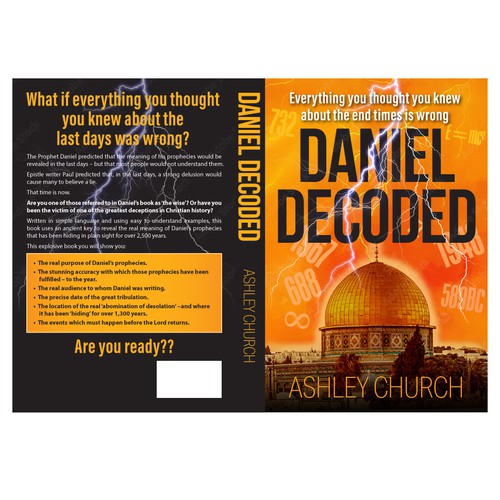 Design a cover for a book about the most significant development in the interpretation of Bible prophecy in 75 years Design von logroll