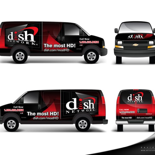 Diseño de V&S 002 ~ REDESIGN THE DISH NETWORK INSTALLATION FLEET de artisticperson.com