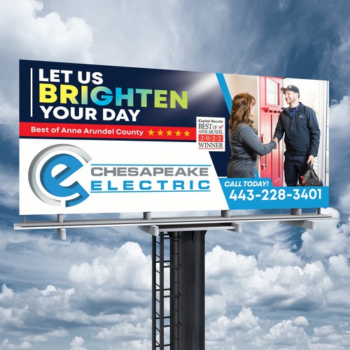 Chesapeake Electric Billboard Design by SoftSkills