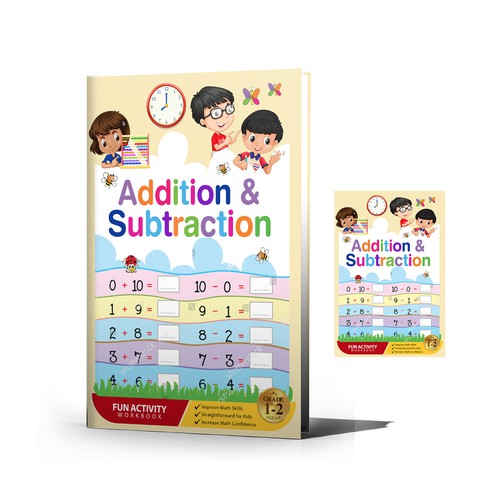 Fun design for kids math workbook Diseño de Aaniyah.ahmed