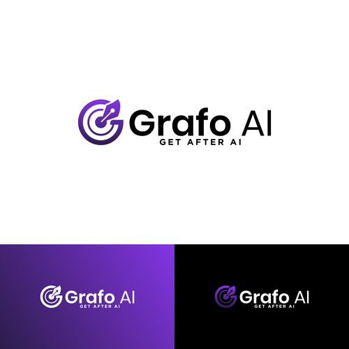 GrafoAI | Artificial Intelligence Writer Logo Design by SandyPrm