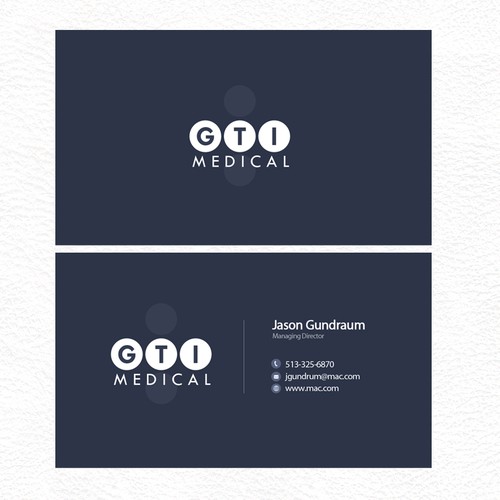 design a business card for a medical device sales company | Business ...