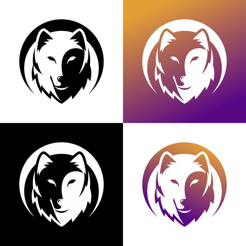 Wolf Sun/Moon Logo For Spiritual Website Design by ZHF