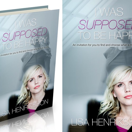 "I was supposed to be happy" - Book cover for Swedish Self Help Icon Design by sddesigns12