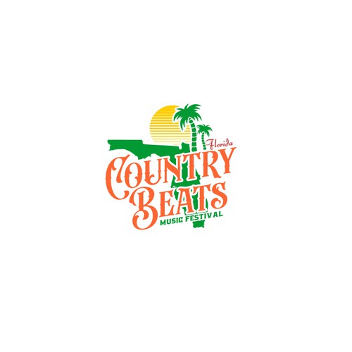 Iconic logo for iconic event for country music festivals in Florida Design by Glomings✅