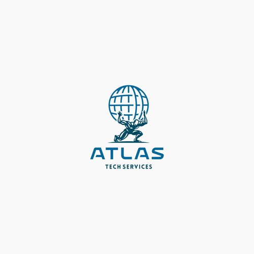 Guaranteed-  Create a logo and branding concept for Atlas Tech Services Design by Rumah Lebah