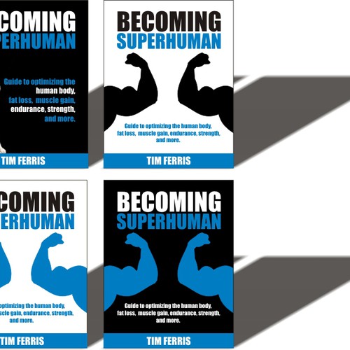 "Becoming Superhuman" Book Cover Diseño de oscargomezz