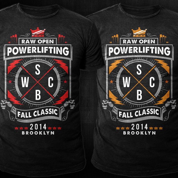 Design by iamvaughn13 titled "Powerlifting Championship Tee"