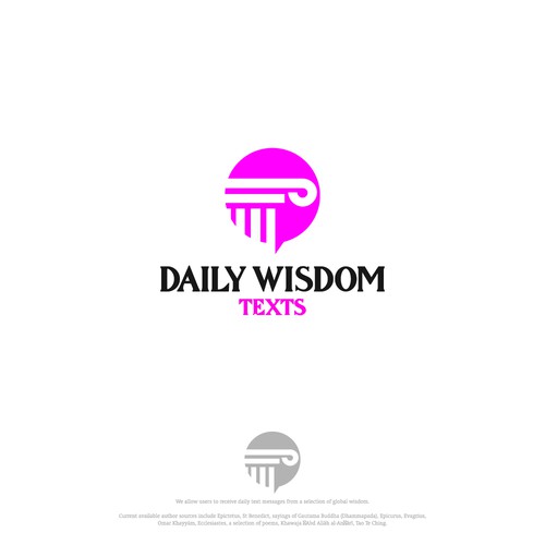 Daily Wisdom Texts - "Daily text messages from a selection of global wisdom" Design by Hamlet/simba14