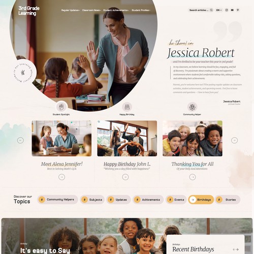 Web page design contest entry by Isaac Creative