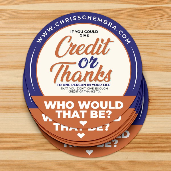 Gratitude Sticker Design