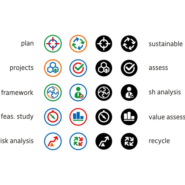 Icon suite for Planning Software