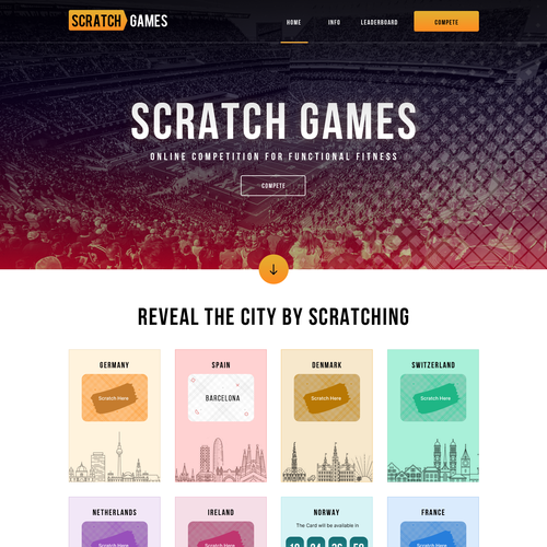 Functional Fitness Online Competition Website | Scratch Games Design by Obizzy