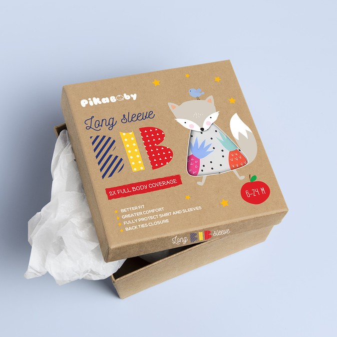 Creative & Colorful Package Design for Baby Bib Product packaging contest