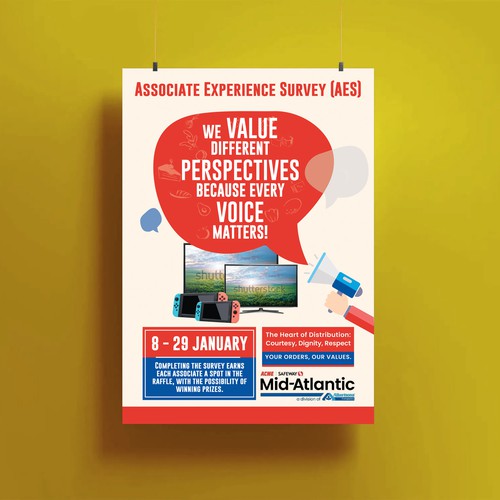 Acme Survey Need 100% Participation Design by Custom Logo Graphic