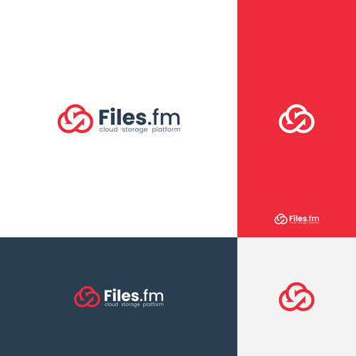 Files.fm logo and brand refresh for cloud storage platform Design by Diaveo