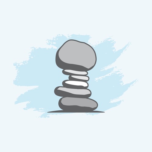 Stone formation picture as logo for coaching business Design by Lure Studio