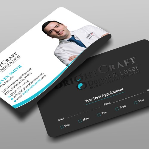 Modern Dental and Medical SPA business card Design réalisé par prosenjit_P