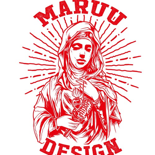 Maruu Designのために聖母マリアがモチーフのかっこいいパーカーをデザインしてください Clothing Or Apparel Contest 99designs