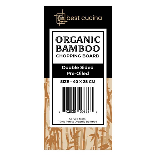 Bamboo Chopping Board Colour Card (2 Bamboo Chopping Board Models) Design by line2code