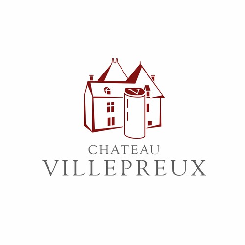 Modern new logo for French chateau and vineyard Design by Karen Faria