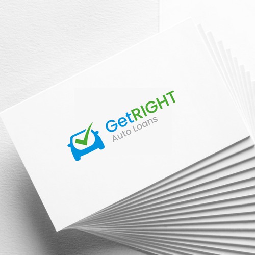 Get Right Auto Loans Logo Design by Ryaani