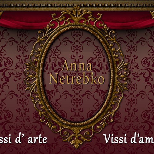 Illustrate a key visual to promote Anna Netrebko’s new album Design von vatorpel