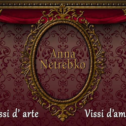 Illustrate a key visual to promote Anna Netrebko’s new album Design by vatorpel