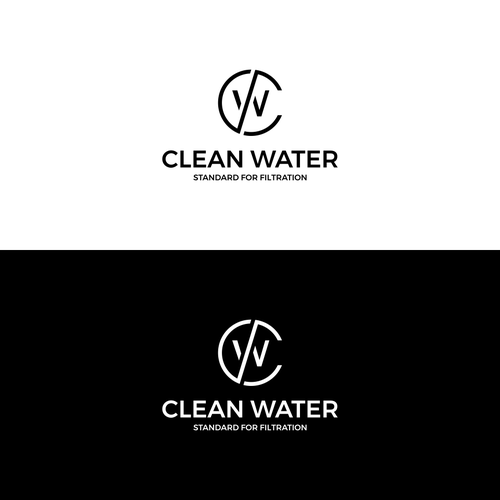 Simple Clean Logo for Water Filtration Company Design by Lion Black