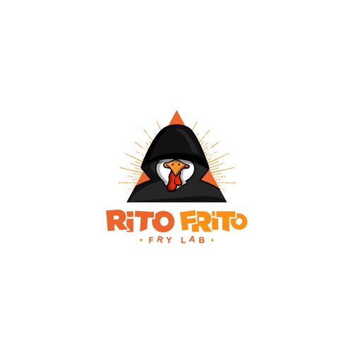 Fried Chicken Restaurant Logo RITO FRITO Design by CU4TRO ™