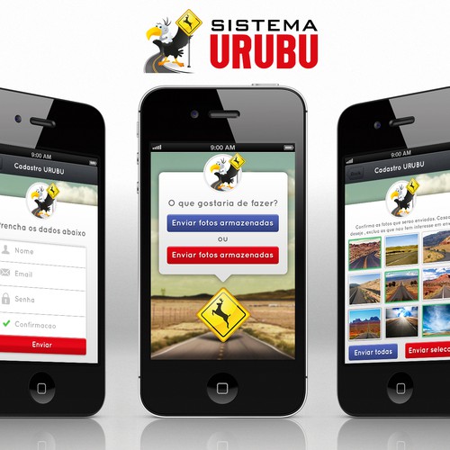 Sistema Urubu (Vulture System) Android Mobile App Design required Design réalisé par BobbyLex