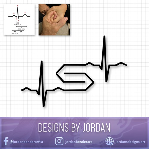 Tattoo of interlocked hands - symbolic of connection Design by Jordan Bender