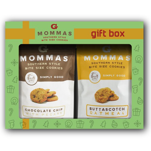G Mommas Cookies needs a delicious Holiday Gift Box Product packaging