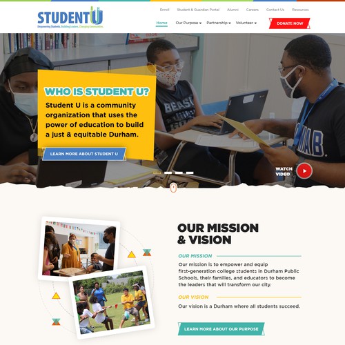 Student U Website Redesign Design by Jasmin_A (AMPLE)