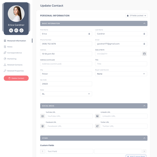Designs | Redesign Contact Information Card | Other web or app design ...