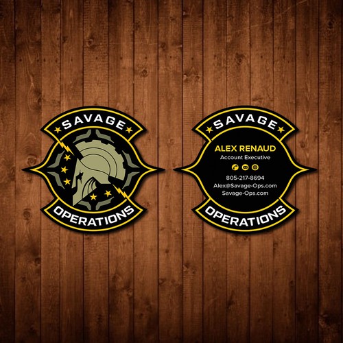 Business Card & Letterhead for Armed Security Agency Design by CurveSky™ ☑️