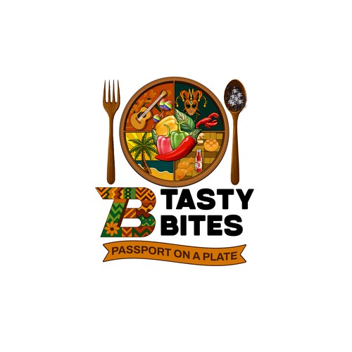 Design a Bold, Soulful Logo for Tasty Bites – Caribbean Meets Southern Comfort Design by TA Shorif